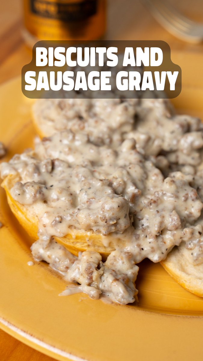 I’m takin’ a classic breakfast up a notch! Biscuits and Gravy...but we’re doing it the SPG Tri-O way!🔥 Ingredients 1 tbsp Dan-O’s SPG Tri-O (Salt, Pepper, Garlic) Seasoning 1 tbsp Dan-O’s Cajun Seasoning, 1 lb breakfast sausage 2 tbsp all-purpose flour 2 cups whole milk, divided 1 can refrigerated flaky layer biscuits Directions 1h. Bake the Biscuits Prepare and bake the canned biscuits according to the package directions. While the biscuits bake, make the sausage gravy. 2. Brown the Sausage Add the breakfast sausage to a hot pan. Chop the sausage as it cooks to create small pieces instead of large chunks. Cook for a couple of minutes. 3. Simmer the Sausage Turn the heat down to medium-low. Let the sausage simmer for a couple of minutes to draw the grease out. 4. Add the Flour Sprinkle the all-purpose flour over the sausage. Stir until the flour soaks up the grease and coats the sausage. Cook until the mixture looks drier and the flour has absorbed the grease. 5. Add the Milk Pour in the 1 cup whole milk and turn the heat up to medium-high. Stir until the mixture comes back to a simmer and starts to thicken. Add the remaining milk. Stir until it comes back to a simmer and thickens again. 6. Season the Gravy Sprinkle Generously with Dan-O’s SPG Tri-O. Turn the heat down to low. Let the gravy come together, then hold on a simmer until the biscuits are ready. 7. Build the Plate Split the biscuits open. Lay them on a plate. Spoon the sausage gravy over the top. 8. Add the Flavor Finishing and Serve Top with Dan-O’s Cajun Seasoning for extra flavor. Serve hot. Yum Yum Get Ya Sum!