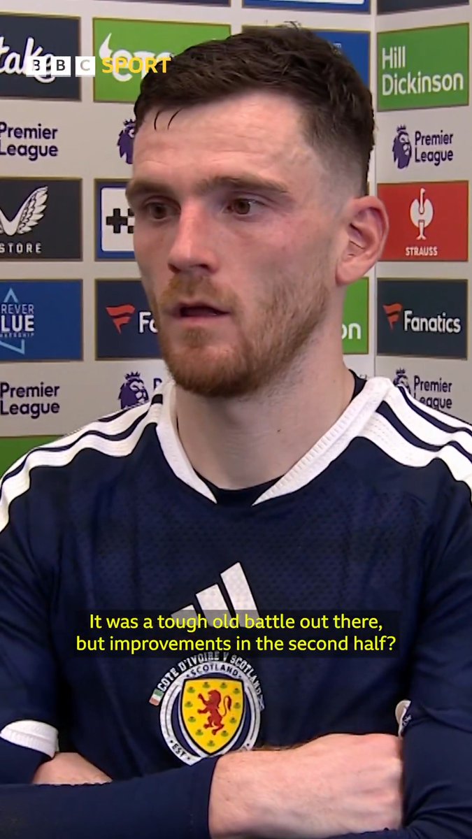 'A lot to learn but I think really good signs' Captain Andy Robertson after Scotland's 1-0 defeat against Ivory Coast 🇨🇮🏴 #BBCFootball