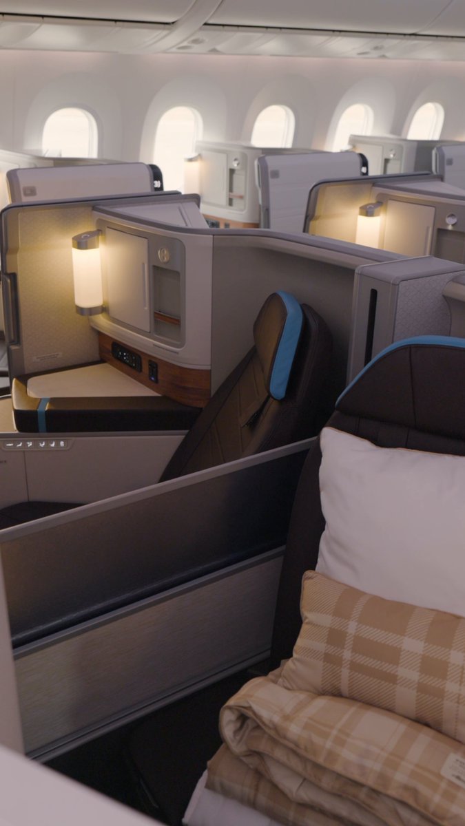 Meet our new Suites experience: lie‑flat comfort with privacy doors, 18” HD screens, 1,500+ entertainment options, and restaurant‑quality dining. Plus, thanks to our partnership with T-Mobile, free Wi-Fi is coming to our 787 Dreamliners this fall—powered by Starlink, the fastest Wi-Fi in the sky.