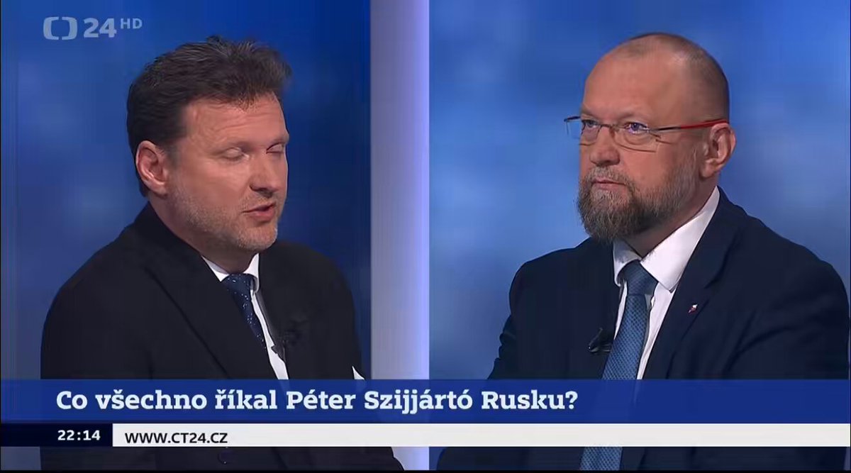 Ten Vondráček byl zase ožralý, nebo si něco prohnal rypákem, když se za něho pořád tahal? Když měl odsoudit kolaboraci maďarského ministra zahraničí s Ruskem, kroutil se u toho jako had a pohoršoval se jedině nad tím, že ty odposlechy někdo zveřejnil. Ale Jan Bartošek mu naprosto skvěle naložil. 👏👍👌