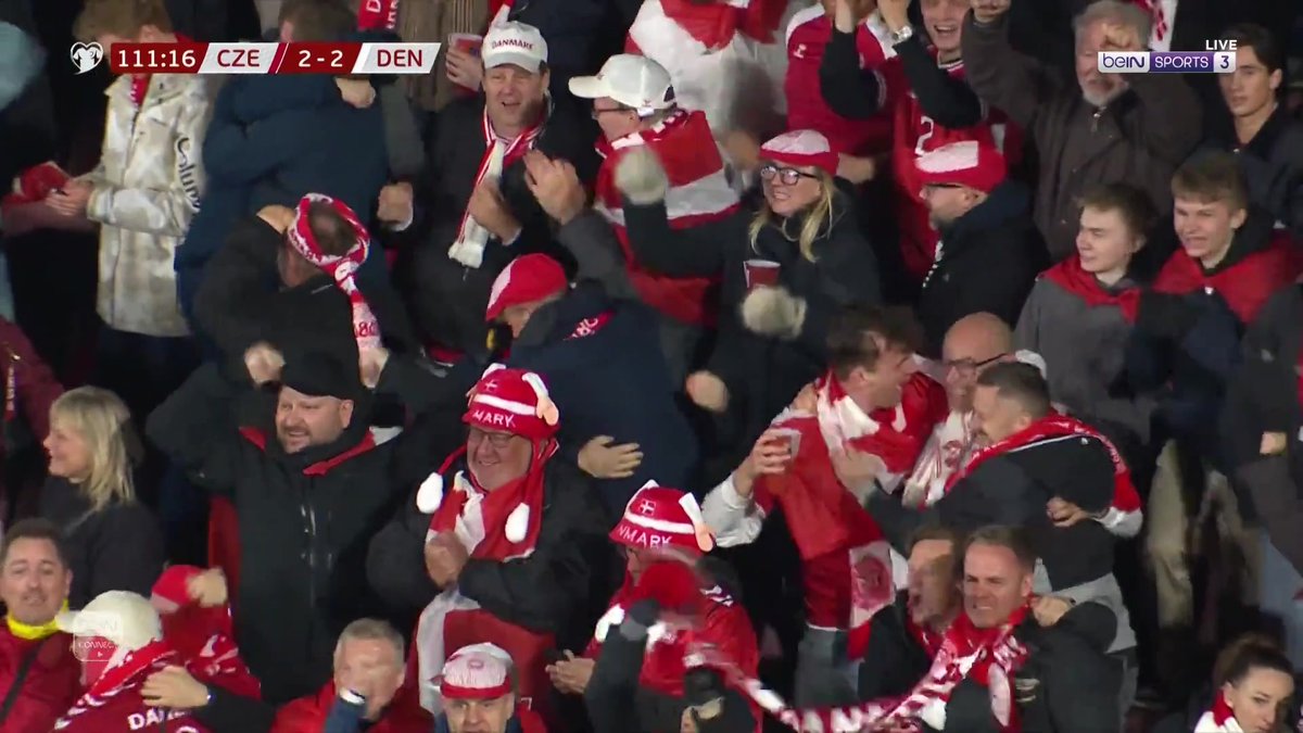 هدف العودة لمنتخب الدنمارك! الإثارة مستمرة 🔥🔥🔥 ⚽️🇩🇰 #تصفيات_كأس_العالم_2026 | #الملحق_الأوروبي