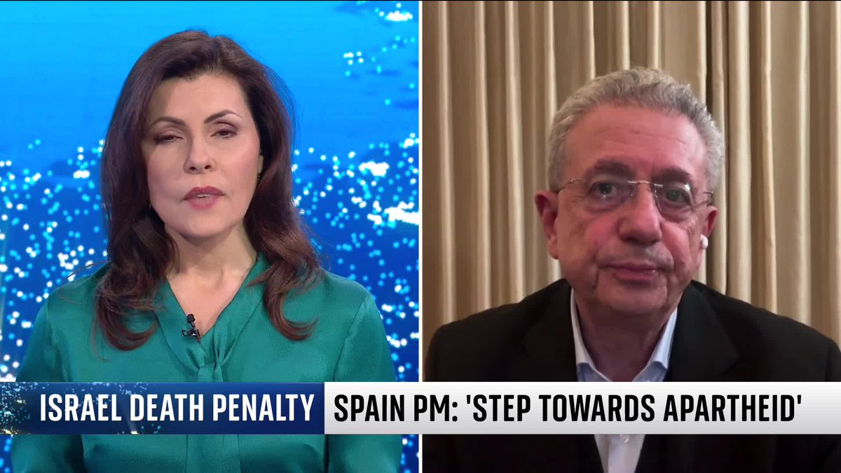 "Unless we see sanctions imposed, Israel will not change." Mustafa Barghouti, leader of the Palestinian National Initiative, criticises the new Israeli law imposing the death penalty on Palestinians convicted of fatal attacks. Barbara Serra |