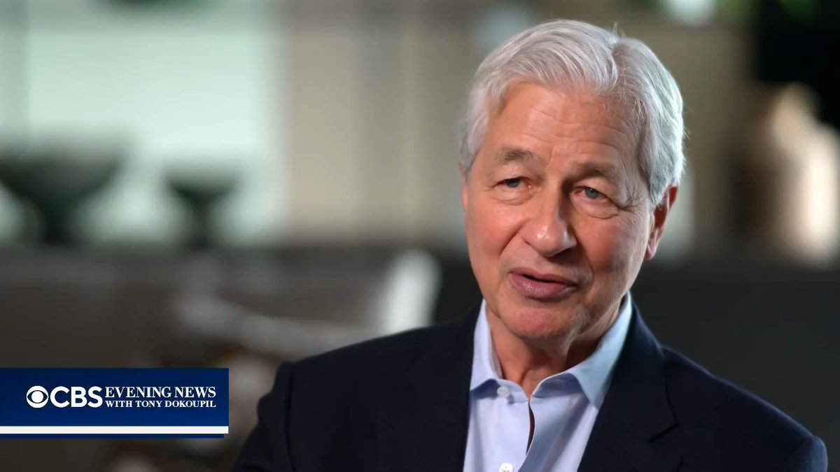 JPMorgan Chase CEO Jamie Dimon shared an optimistic outlook on the future of artificial intelligence. "I believe that 30 years from now, your kids are probably working three and a half days a week. They'll probably live to 100," Dimon told Tony Dokoupil. "There'll be cures to cancer, cars'll be safer, planes'll be safer. Life will be better."