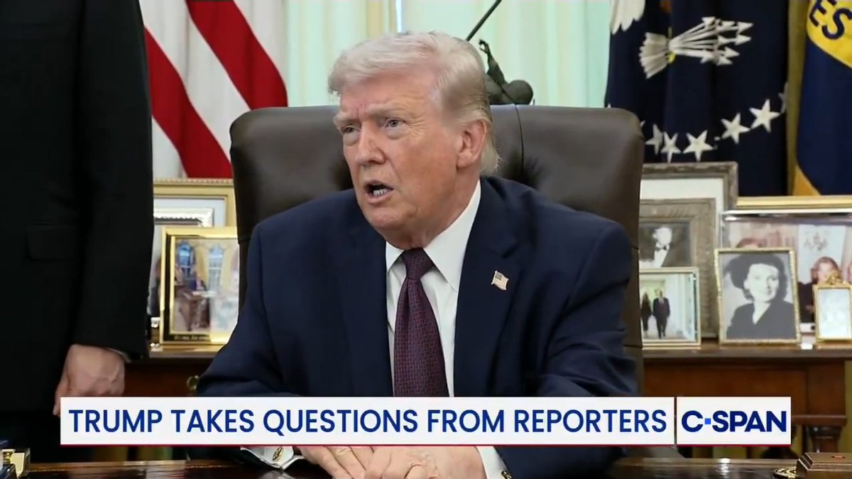 🚨 Q: "A judge just ordered you to stop construction of the ballroom, are you planning to stop?" Q: "Well, we'll appeal that."