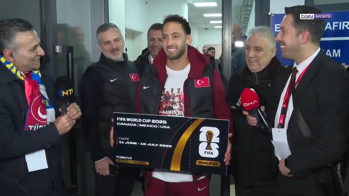 😅 FIFA 2026 Dünya Kupası bileti, kaptanımız Hakan Çalhanoğlu'nda! #beINSPORTS