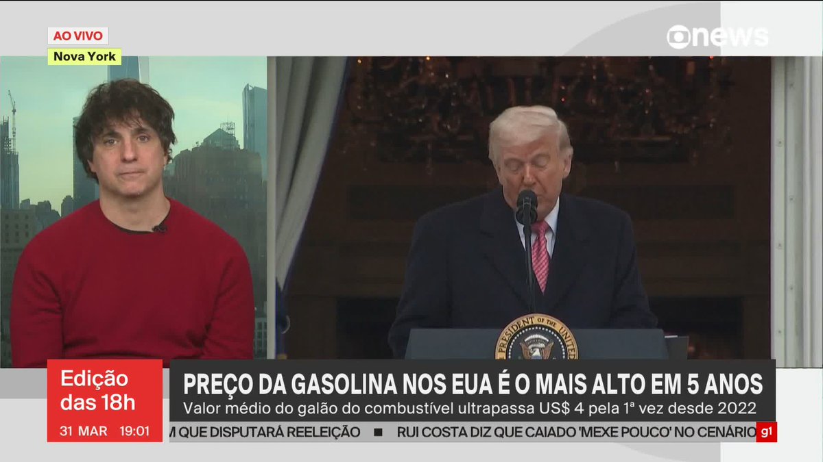 O preço da gasolina é o maior em cinco anos nos EUA. Para Guga Chacra, a escalada inflacionária causada pela guerra pode afetar a popularidade de Donald Trump entre os americanos. ➡ Assista: #GloboNews