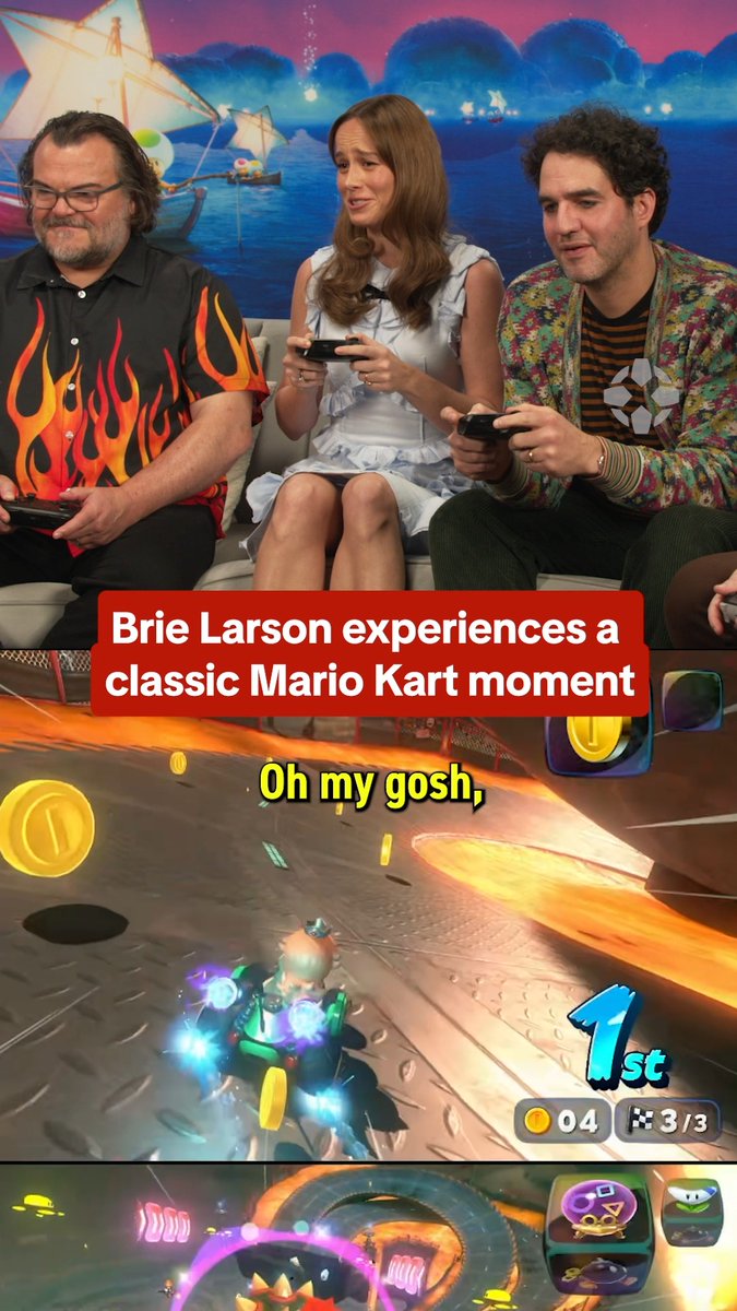 Brie Larson was in 1st place in Mario Kart World... until she wasn't.