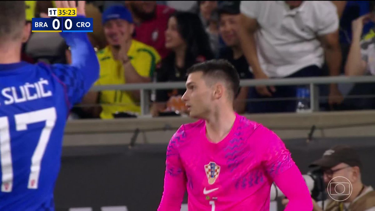 Defesaça de Livakovic no chute de João Pedro. 🎥 TV Globo 📺 | ge