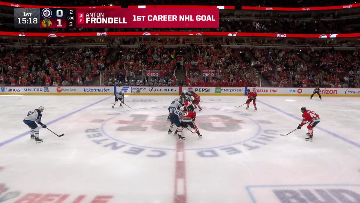 ANTON FRONDELL HAS SCORED HIS FIRST GOAL IN THE NHL!!!!! 🔥🚨
