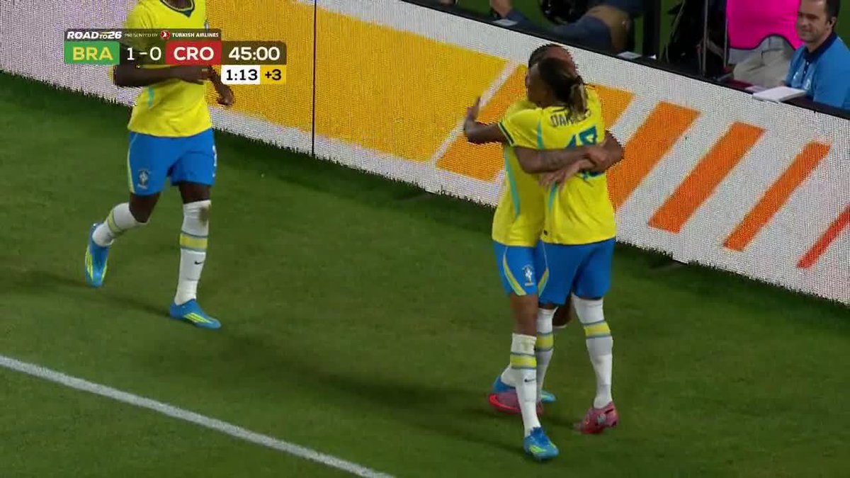 Cunha to Vini Jr. to Danilo! What an insane team goal by Brazil 🤯