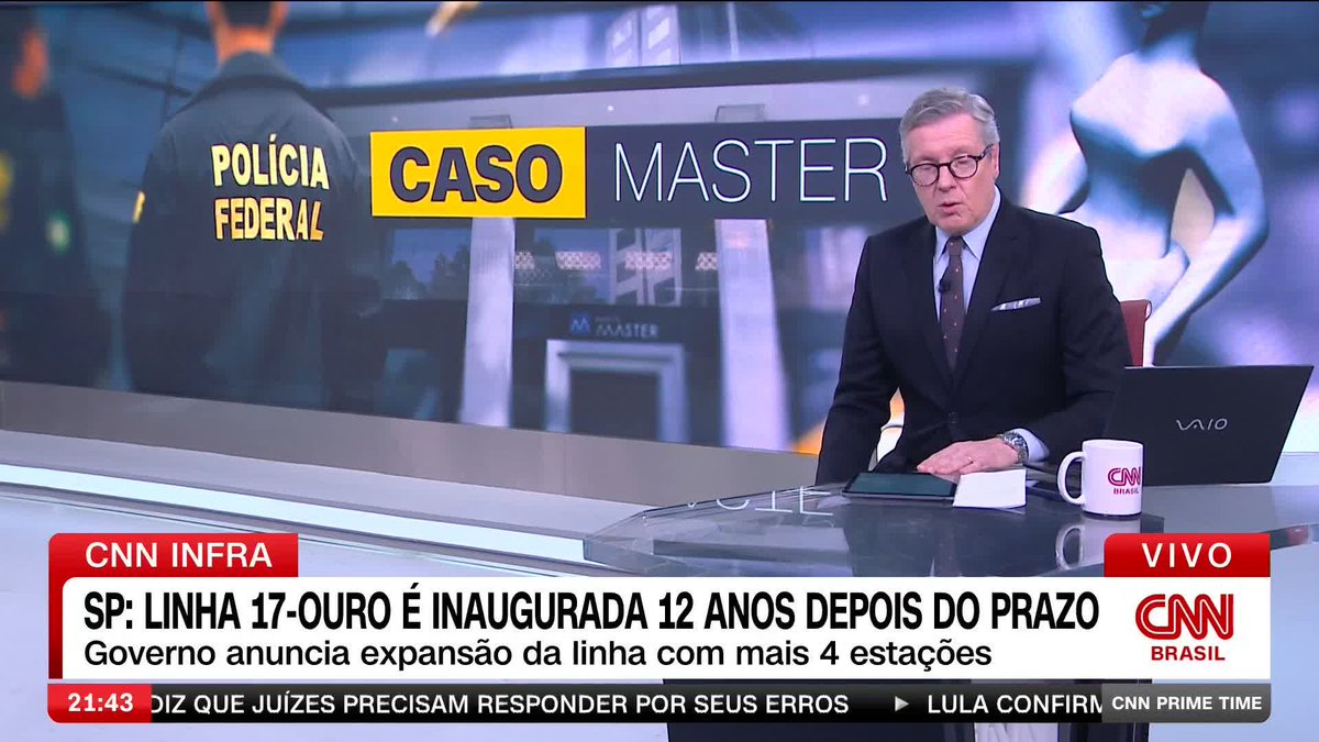 Moraes voou em aviões da empresa de Vorcaro, diz jornal; assista #CNNPrimeTime