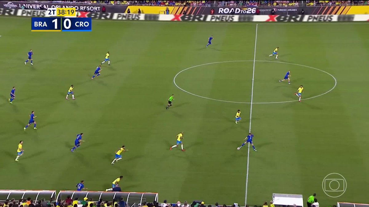 O lance do gol da Croácia. Majer. 🎥 TV Globo 📺 | ge
