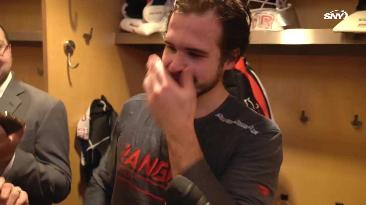 Igor Shesterkin said tonight was his first goalie fight, but he expected his first fight to come against Ilya Sorokin 😂 "I will wait for it" 😂