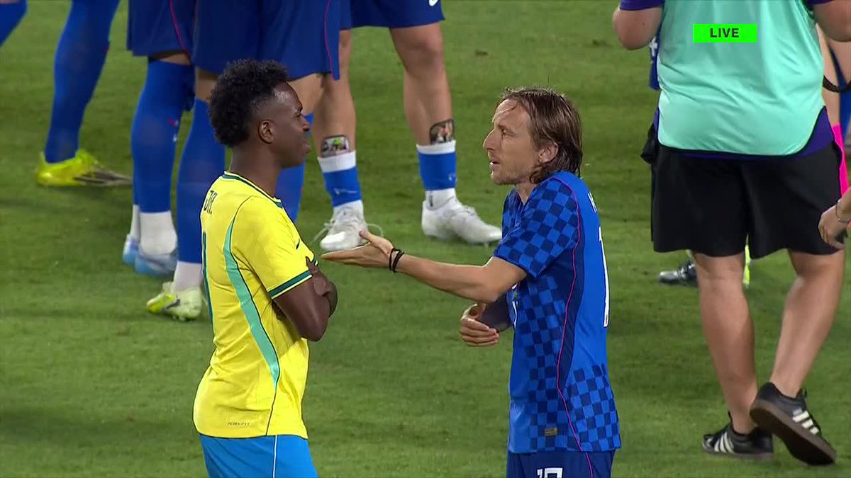 Modric with Endrick and Vini Jr. after the match 🥹🤍