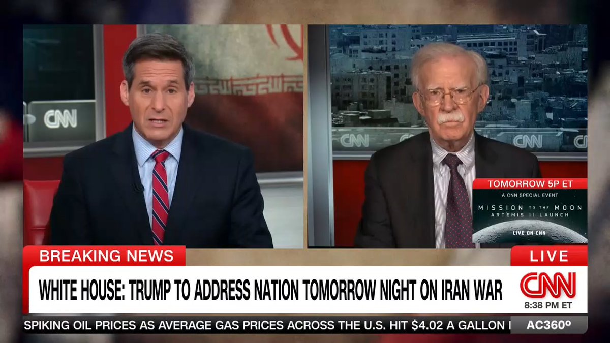 Former Trump National Security Adviser John Bolton on Trump's address to the nation on Iran and the latest war benchmarks set by the president.