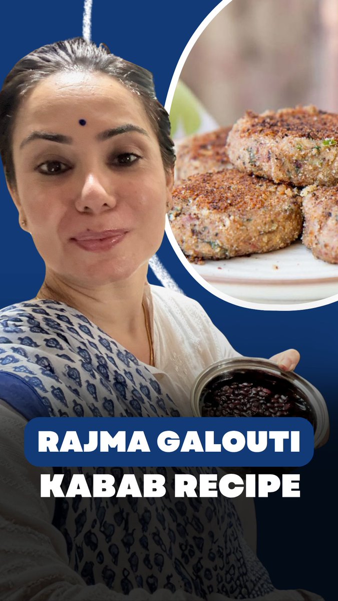 Today we’re making Rajma Galouti Kebab. Perfect as a snack, starter, or even in a wrap for kids’ lunchboxes. Recipe: 1. Soak rajma in 4 cups water overnight (or 8 hrs). 2. Boil with ½ tsp salt till tender. 3. Drain, then blend with onion, green chilli & ginger into a fine paste. 4. Mix in spices, roasted besan & paneer (optional) for a soft dough. 5. Shape into patties & roast on a greased tawa till golden. 6. Serve hot with chutney. Next time you crave a healthy snack, try this Rajma Galouti Kebab, nutritious, filling, and absolutely delicious. #HealthySnacking #RajmaRecipes #ProteinRich #FiberFoods #VegetarianTwist #NutritiousAndDelicious #MindfulEating #HealthyRecipes #BeyondKilosAndInches