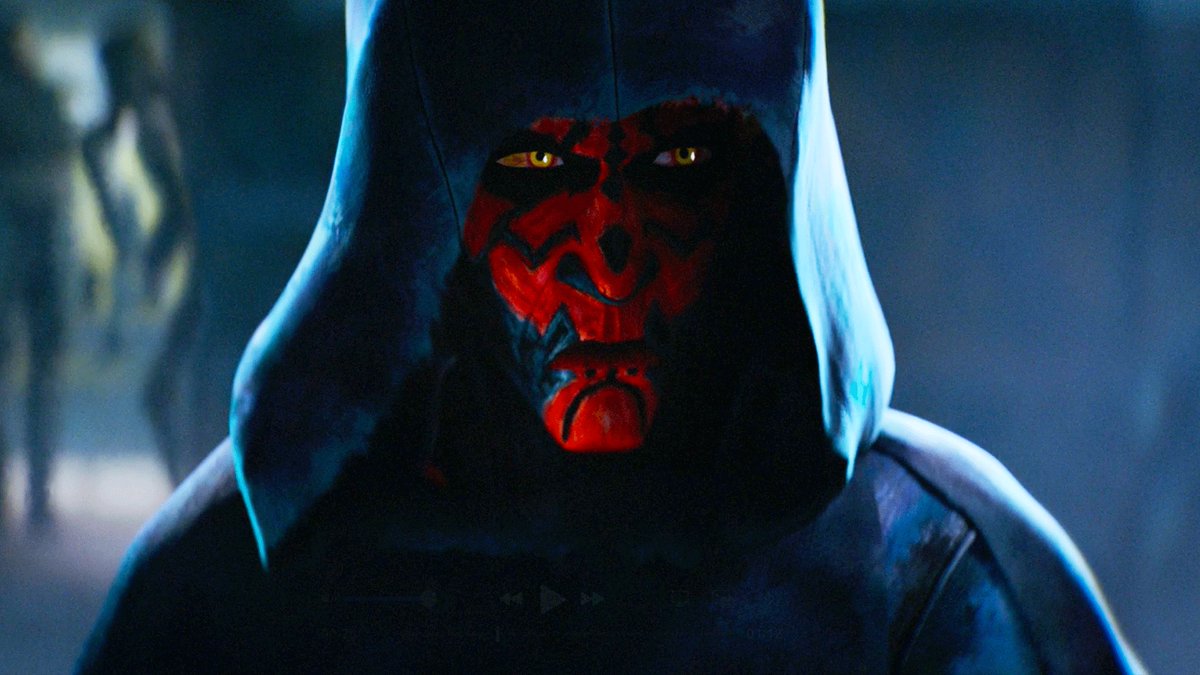 Darth Maul's commotion-causing entrance leads to an emergency on a walkway in this new clip from Star Wars: Maul - Shadow Lord, premiering on Disney+ on April 6.