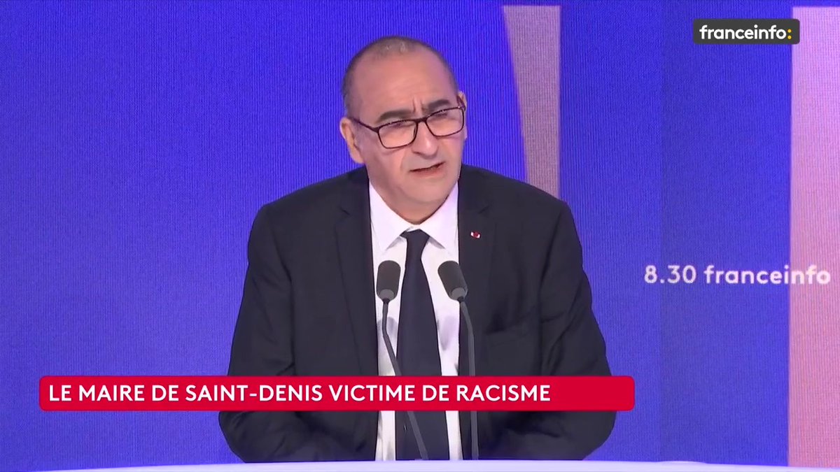 🔴 Le maire de Saint-Denis victime de racisme ➡️ "Chacun est responsable de qui il invite et des propos qui sont tenus. Mais chacun aussi doit rendre des comptes le cas échéant", déclare Laurent Nunez, ministre de l'Intérieur.
