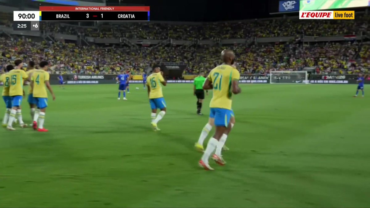 La superbe passe décisive d'Endrick pour Martinelli, qui offre le 3e but du Brésil face à la Croatie !