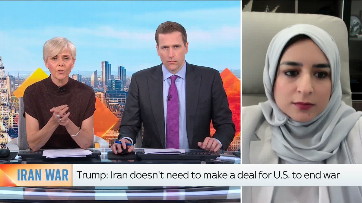 Executive Director of the Gulf International Forum Dr. Dania Thafer tells Mornings that 'as the war continued, the Gulf states' positions have hardened because Iran has shown how much damage they could do to them' ⬇️ Latest: