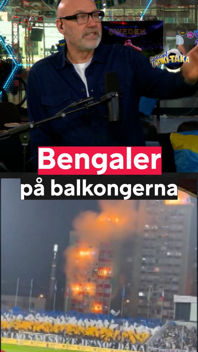 Bengaler på balkongerna i Zenica: "Häftiga bilder" 😱 Supportrarna i Bosnien-Hercegovina fick se sitt landslag säkra en VM-plats när de slog ut Italien som missar mästerskapet för tredje upplagan i rad ✅🇧🇦 #tikitaka