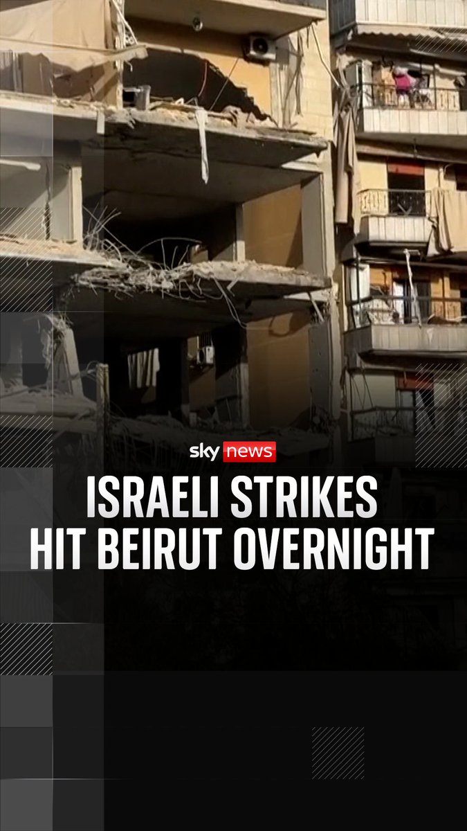An Israeli strike hit the southern Beirut neighbourhood of Jnah without warning – killing at least five people. Israel say they killed a senior Hezbollah and another senior leader in two separate strikes in the Lebanese capital. Live updates: