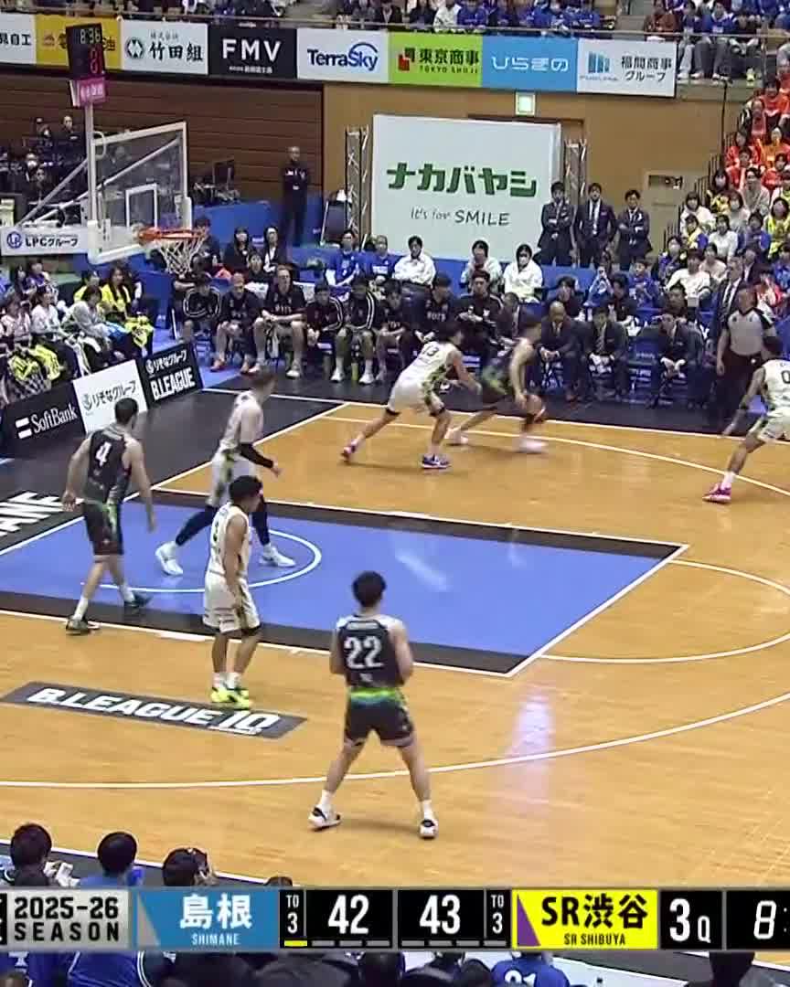 時間のない中スピードで振り切る🚀🚀⚡️ #新井翔太 📡配信中🏀 #島根スサノオマジック