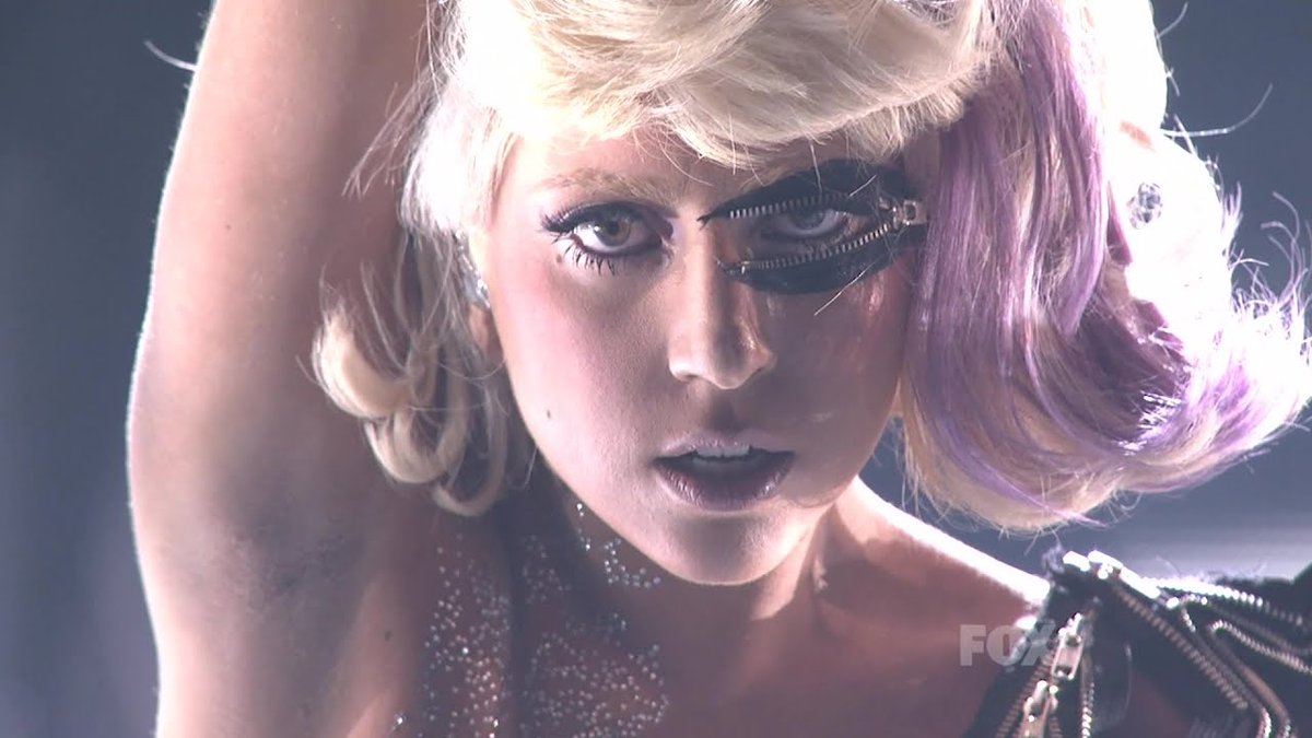 Lady Gaga performing "Poker Face" on American Idol, 17 years ago today! ✨