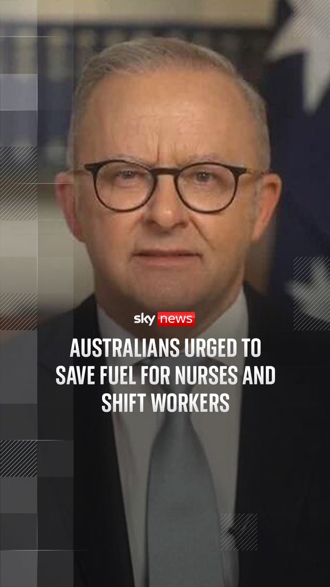 Australian Prime Minister Anthony Albanese warned the 'economic shocks' of the Iran war 'will be felt for months' and encouraged people to take public transport in a rare address to the nation. Iran war latest ➡️