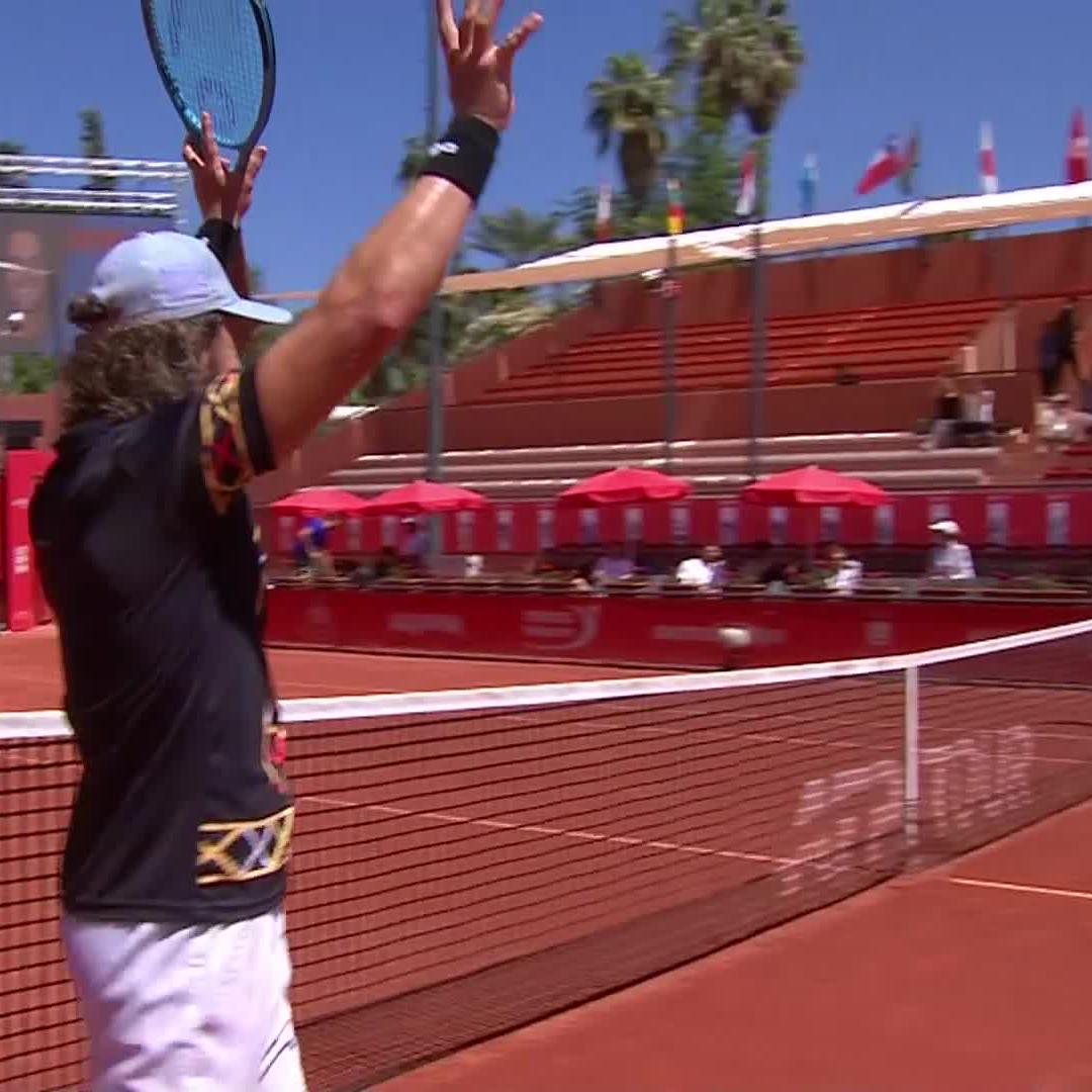 Oldest man to enter Top 100 IN 50 YEARS 🤯 An outstanding 7-6 6-3 win over Majchrzak sends Trungelliti to career-high No. 100! #GrandPrixHassanII
