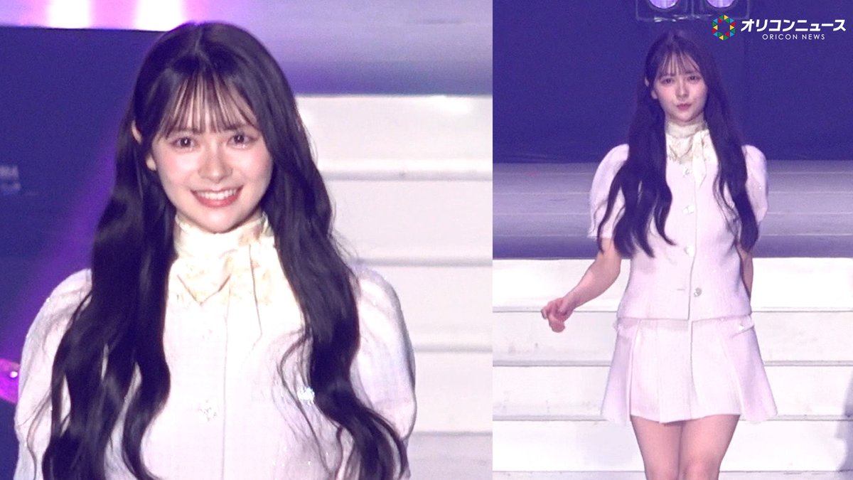 AKB48新センター・伊藤百花、爽やかなミニスカ姿で美脚際立つ 超⼗代のステージを堂々ランウェイ