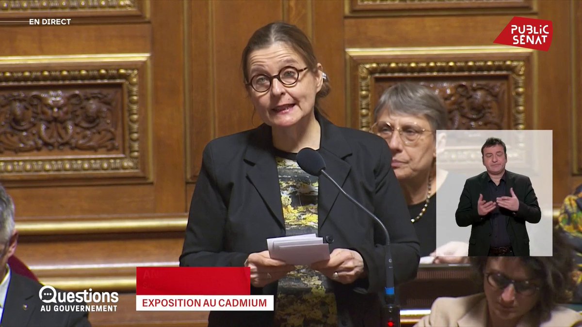 Cadmium : "L'Anses nous le dit sans ambiguité : il y a une bombe sanitaire dans nos assiettes. La population française est 3 à 5 fois plus exposée que les autres Européens. Le cadmium serait responsable de l'épidémie de cancer de pancréas." Anne Souyris #QAG