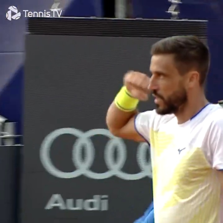 Quarter-Final bound 💪 Dzumhur breaks his 11-match losing streak against Top 50 players by defeating Borges 7-6 6-4! #TiriacOpen2026