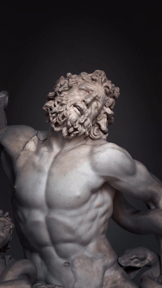 Laocoön and His Sons is one of the most significant ancient artworks, created by the Rhodian Greek sculptors Agesander, Athenodoros, and Polydoros in the 1st century BC approx. Greek mastery at its peak.