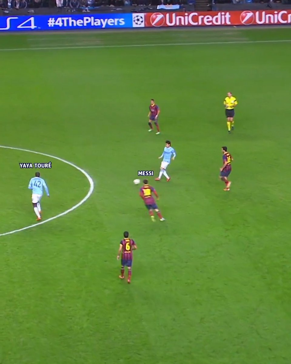 Yaya running the show 💪 #UCL