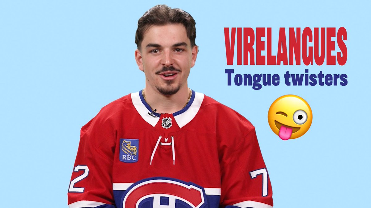 Pas de farces du Poisson d'avril aujourd'hui, juste les gars qui essaient de dire des virelangues No April Fools' Day pranks today, just the Habs trying to say tongue twisters #GoHabsGo