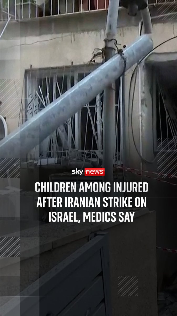 Iranian missile strikes on central Israel have left 14 people injured, Israel's emergency service has said. The casualties include children including an 11-year-old girl who suffered severe injuries in the attack. Live updates: