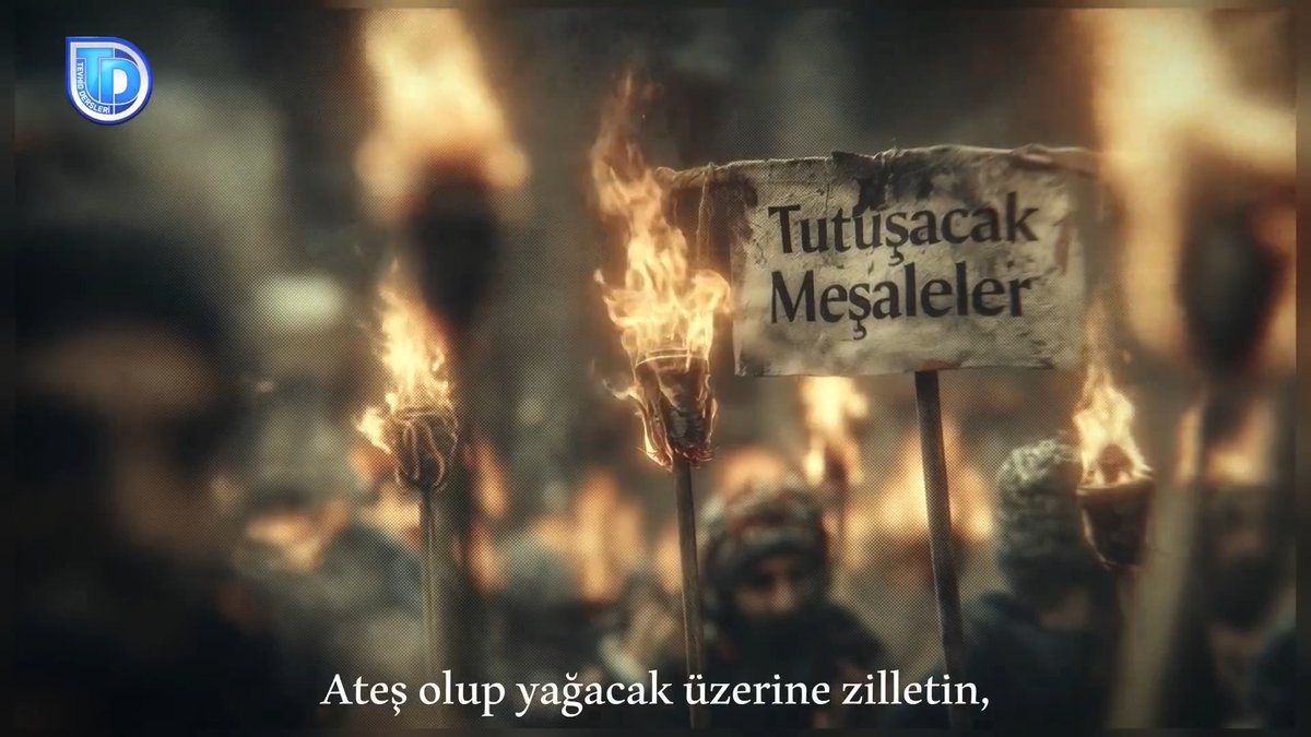 🔥 TEVHİDÎ UYANIŞ’TAN YENİ ESER: TUTUŞACAK MEŞALELER Tutuşacak meşaleler emrinde izzetin Ateş olup yağacak üzerine zilletin Tevhid bayrakları yine dalgalanacak Yere göğe Lailaheillallah yazılacak
