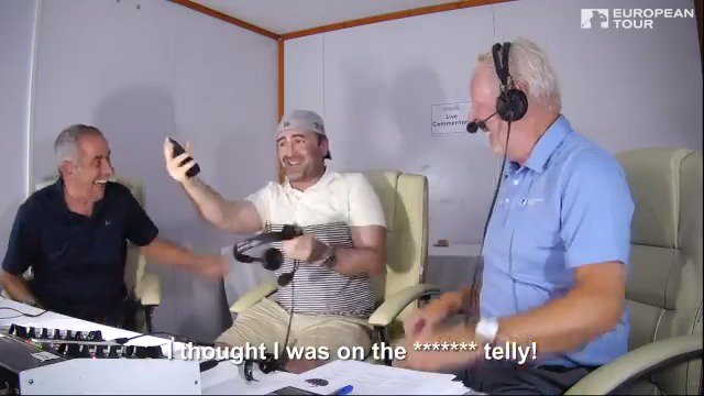 What happens when unsuspecting Irish golf fans end up on 'live TV'? 🤣