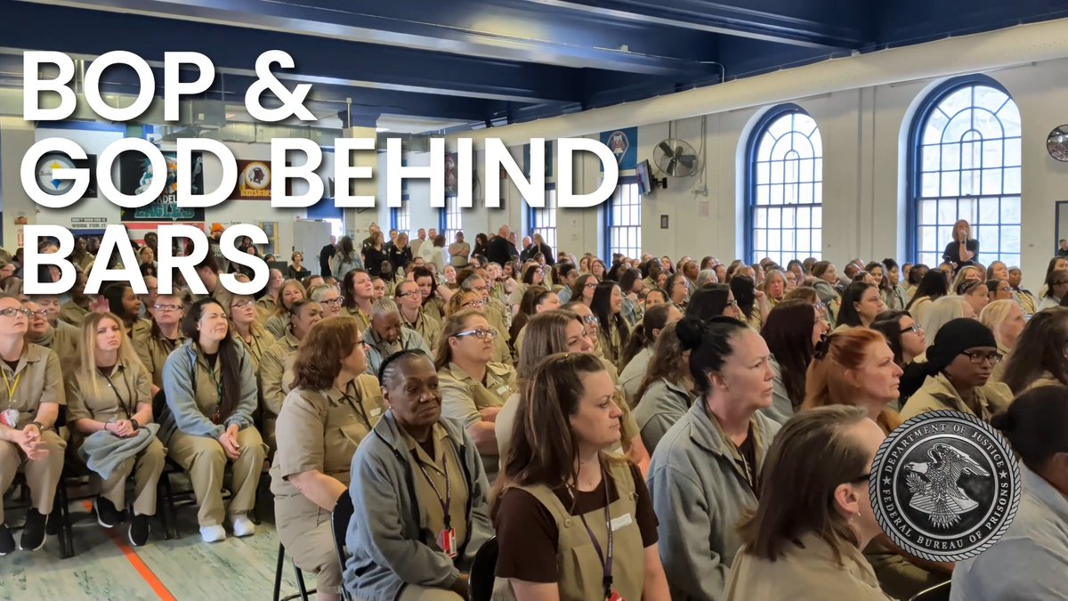 At the heart of the Bureau’s mission is advancing public safety through transformational change, giving those in our custody a renewed sense of purpose for a fresh start to reentering our communities. We thank God Behind Bars for their partnership at #FPCAlderson.