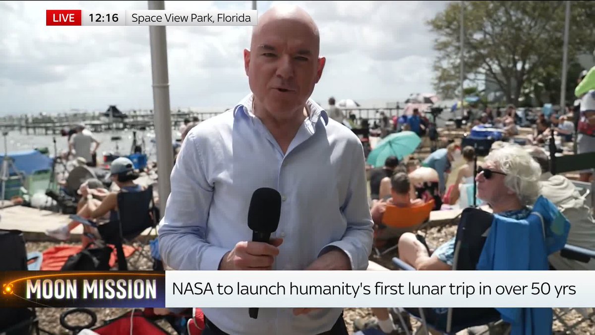 "This is the one we've been looking forward to since the Artemis programme started." Sky's James Matthews speaks to fans in Space View Park, Florida, ahead of the launch of Artemis II. Read the latest on our live blog ➡️ 📺 Sky 501 and YouTube