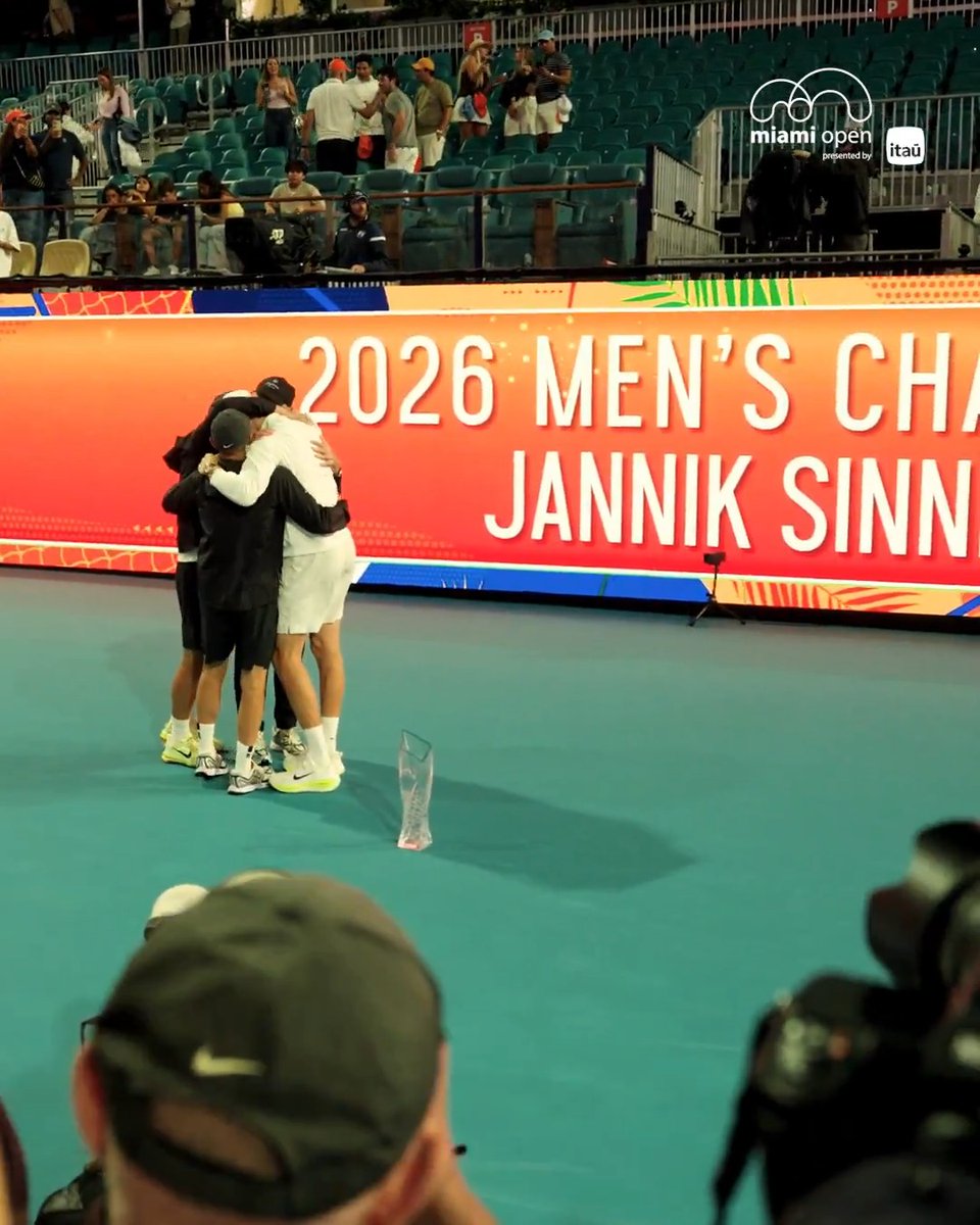 Just like you were there... Go inside Jannik Sinner's Sunshine Double-winning moments at the #MiamiOpen 🥳