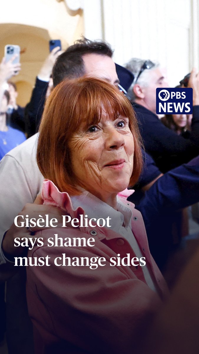 Rape survivor Gisèle Pelicot says the videos of her being assaulted by her husband and dozens of strangers are "etched in my memory forever." "We cannot describe videos of such horror," she told PBS News Hour co-anchor @IAmAmnaNawaz. "So it helped me to think that this woman was not me because she was just like a rag doll, who had no more soul, no more life, who was being abused." Pelicot discovered in 2020 that her husband had been repeatedly drugging and raping her for close to a decade, inviting dozens of strangers to abuse her. During her landmark public mass rape trial in 2024, Pelicot waived her right to anonymity, and all 51 men were found guilty. To prepare for the trial, Pelicot’s lawyers encouraged her to watch the videos of her assaults, which she’d previously avoided. Pelicot recalled feeling she needed to "expose" her abusers so they faced the consequences for what they did. "It was for them to bear the burden of shame, not the victims," she said. Pelicot spoke to Nawaz about her experience, her recently published memoir, "A Hymn to Life: Shame Must Change Sides," and the global reckoning over sexual assault. Watch the full conversation Wednesday night on PBS News Hour.