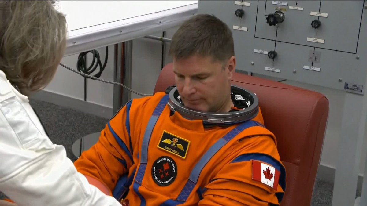 "I really am obsessed with space ... it's our first time here, so we're having fun for all of us." Sky's James Matthews speaks to a young and very excited space fan called Jack ahead of the scheduled launch of Artemis II. Live blog ➡️