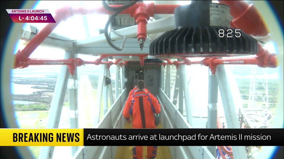 The Artemis II astronauts have entered the Orion capsule as they prepare for their historic mission around the moon. @SkySarahJane has the latest ⬇️ Live updates 🔗 📺 Sky 501, Virgin 602, Freeview 233 and YouTube