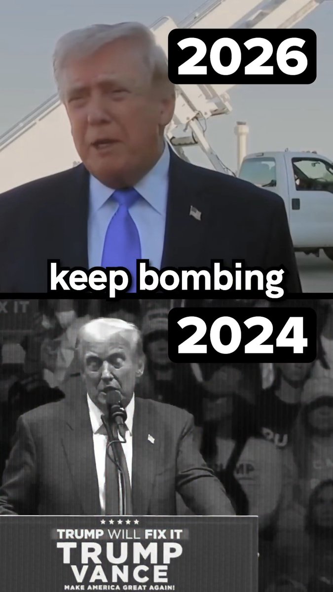 One second, Trump is the “Peace President.” The next, he’s dragged us into war. And his address tonight? It doesn’t matter. His words are meaningless—he says what’s convenient, then does the opposite. This is how you burn trust, risk lives, and lead our country into chaos.