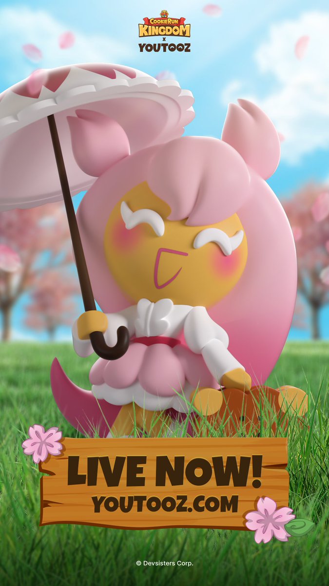 #CherryBlossomCookie is now live, perfect timing for Spring with youtooz🌼🌷💐🌺 #CookieRun #CookieRunKingdom