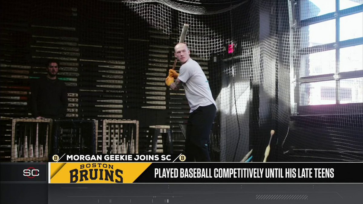 Boston Bruins' Morgan Geekie talks about how baseball helps his game on the ice 🏒⚾️