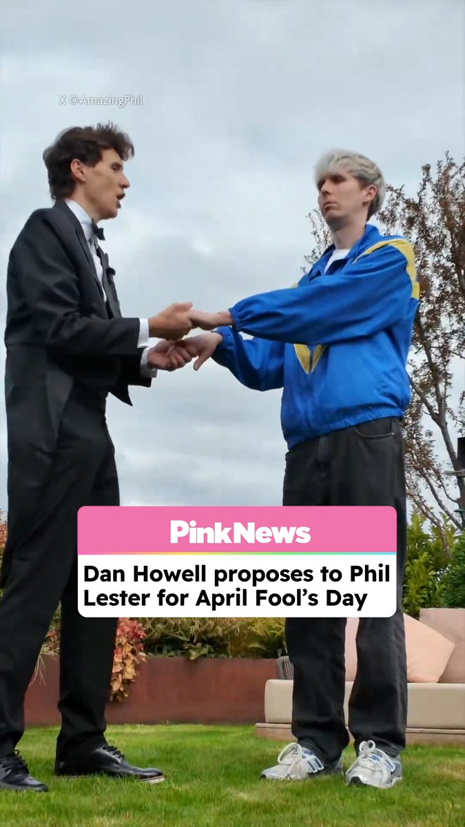 Dan and Phil had fans over the moon— and then subsequently laughing— after posting an April Fool's video showing Dan Howell getting on bended knee to propose to Phil Lester. Starting out the video with a clip of a suit-clad Dan Howell showing the camera a Haribo ring, he grabs Lester’s hand and details some of the reasons why he cares so deeply about their partnership. “You are the most important and, basically, only person in my life. We are roommates, male podcast hosts, we keep each other's piss stream steady… and now it's time to do something that I have always dreamt of,” Howell says, before getting down on one knee and asking Phil to be his “phusband”. Sadly, Phil refuses the proposal, claiming they’re “moving too fast,” and goes on to eat the candy ring, leaving Dan alone to deliver a heartbroken ad read to those still watching. The comedy duo confirmed in an October 2025 YouTube video that they’ve been in a relationship for the past 16 years after both Howell and Lester separately came out as gay in 2019. In the video, the pair opened up about the fact that they’ve been in a romantic relationship since 2009, in addition to vlogging and working together. Since publicly confirming their relationship, the couple have had plenty of fun sharing a slightly closer look at their relationship dynamic with fans, and making jokes about their partnership. This April Fool's Day joke marks the latest addition to the duo’s antics.