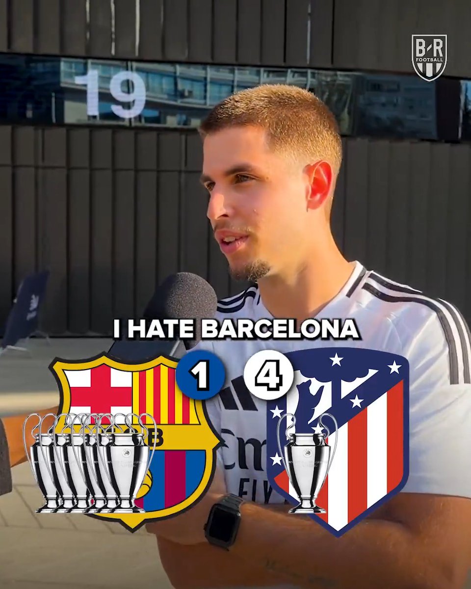 Would Real Madrid fans rather see Barcelona win their sixth UCL or Atlético win their first? 🤨